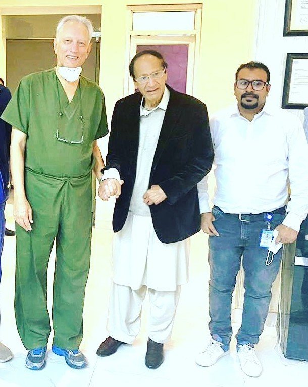 Ch. Shujaat Hussain at Smile Care Dental Clinic